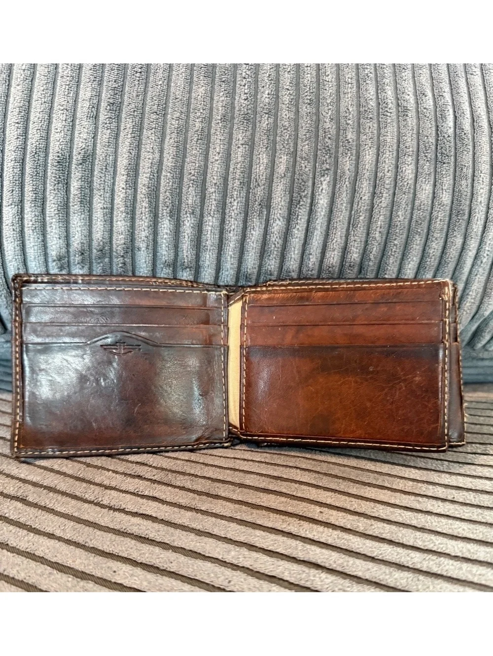 Vintage Dockers Brown Genuine Leather Men's Bi-Fold Wallet